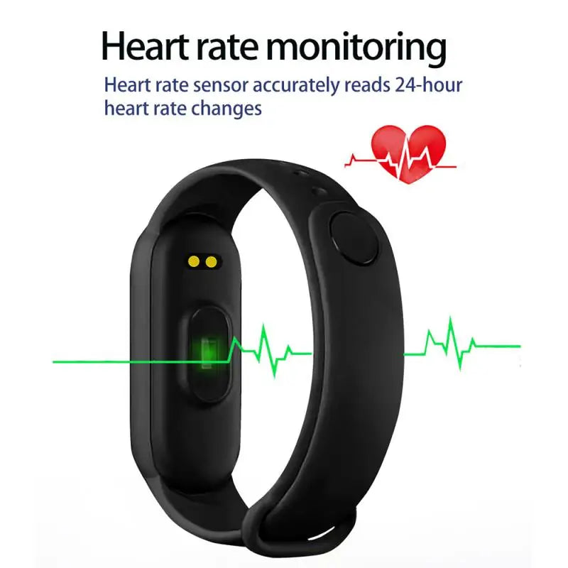 M6 Fitness Smartwatch with Heart Rate & BP Monitor