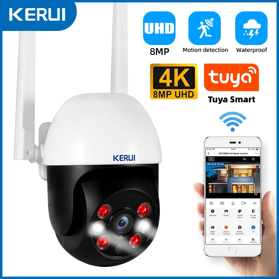KERUI 4K/5K PTZ WiFi Smart Security Camera