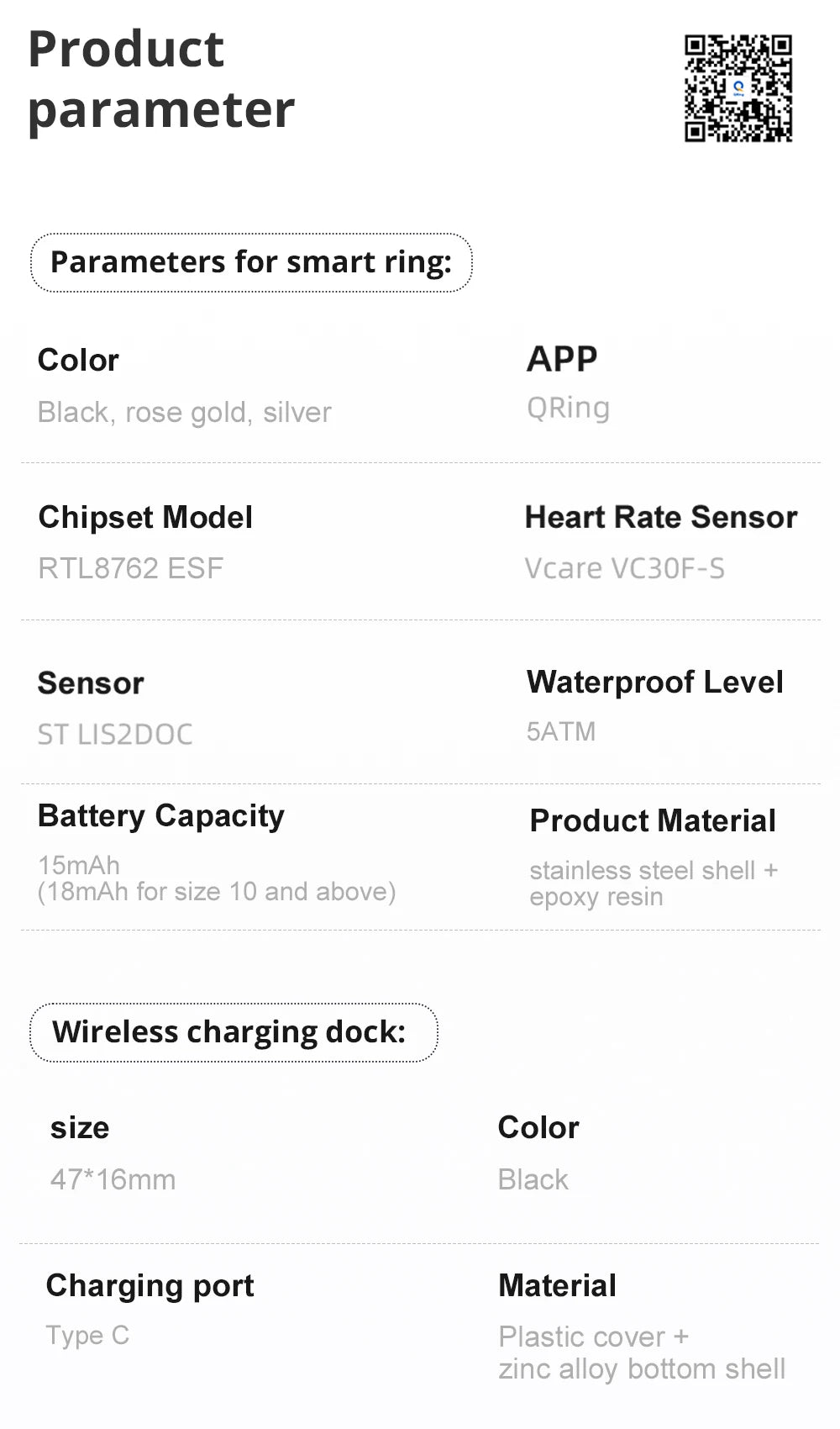 COLMI R12 Smart Ring with Touch Display – 2025