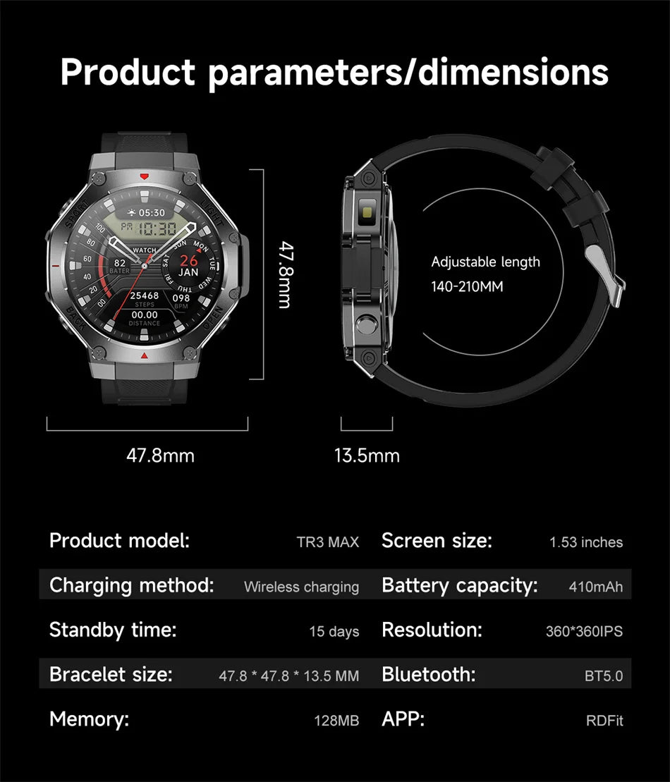 2025 Sports Smartwatch with GPS