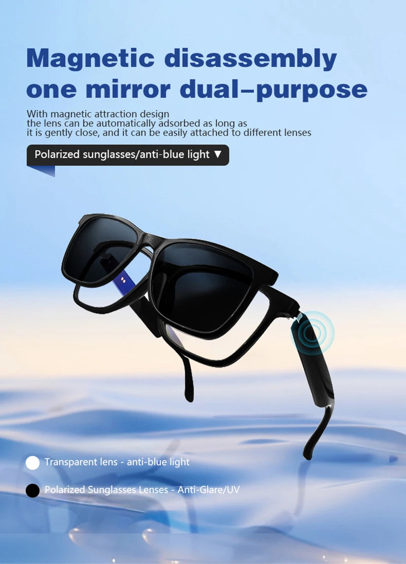 2-in-1 Magnetic Smart Polarized Sunglasses