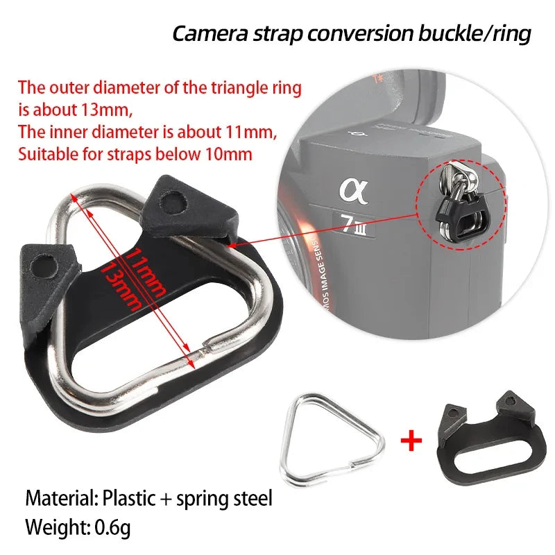 Buckle Neck Belt Hook Camera Shoulder Strap Triangle Split Ring