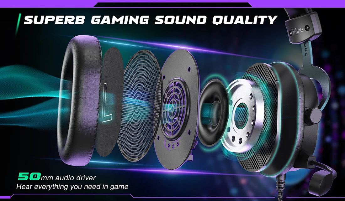 FIFINE Mixer-H9 Gaming Headset – 7.1 Surround Sound