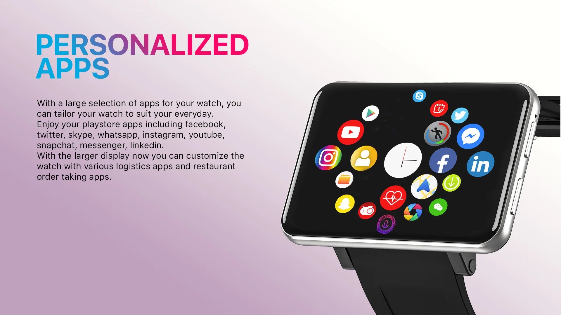 DM100 4G Smartwatch Phone with 2.86" Display – 3GB+32GB