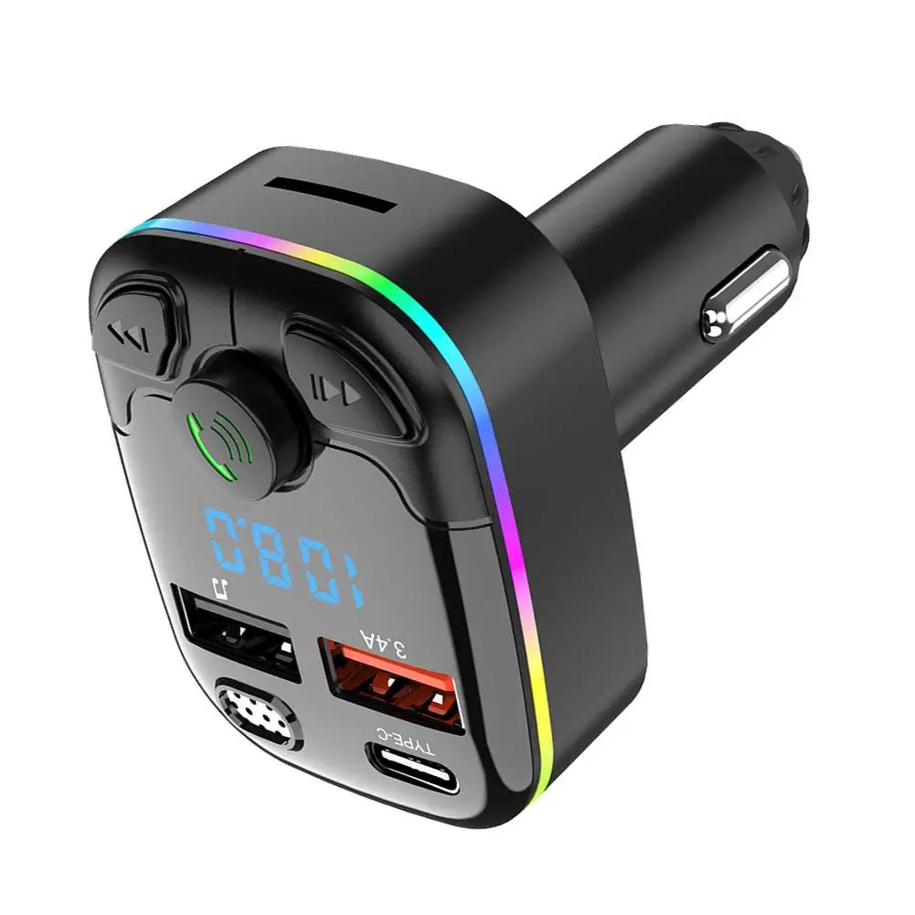 Bluetooth 5.0 FM Transmitter Car MP3 Player