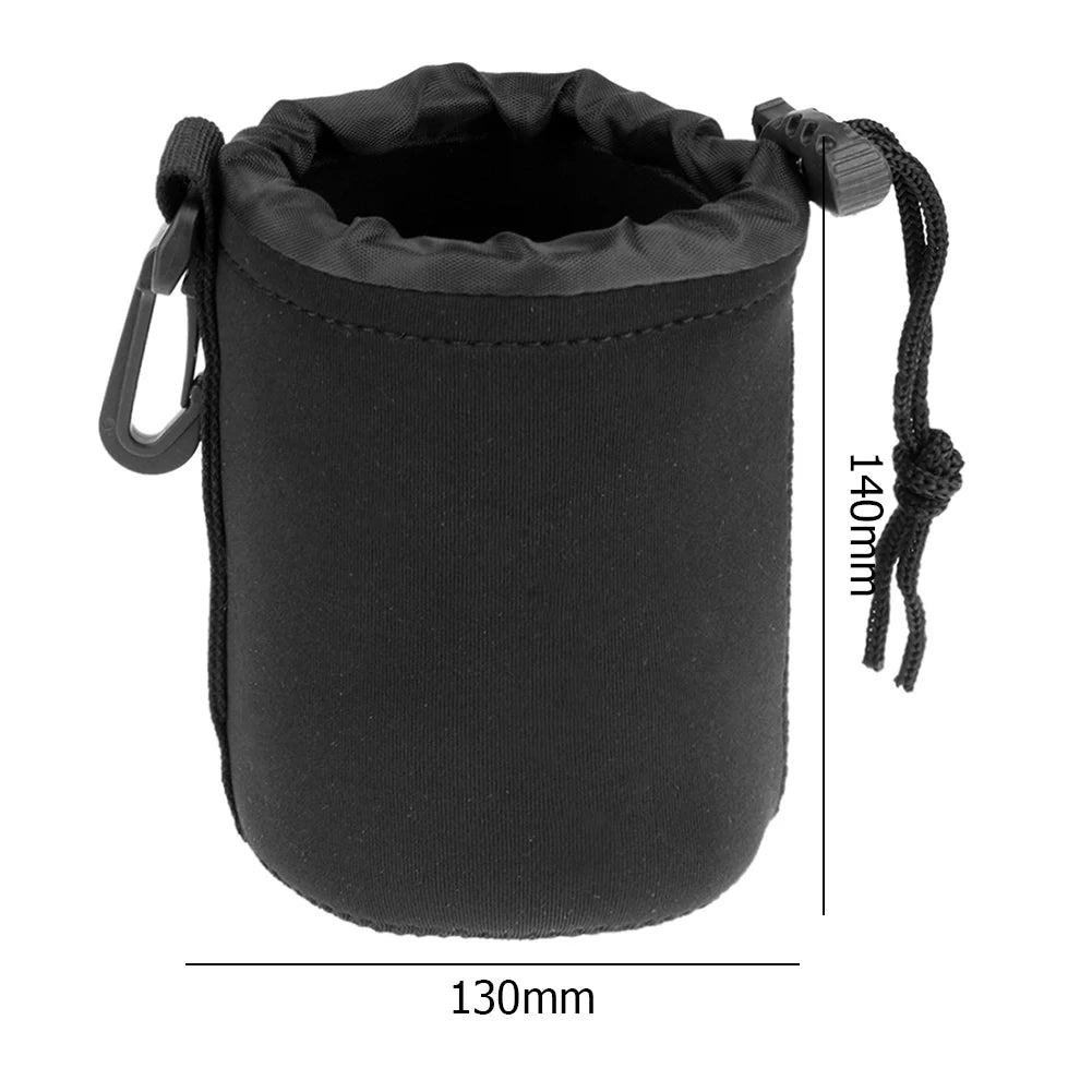 Neoprene Waterproof Camera Lens Pouch – Fits Most DSLR Lenses