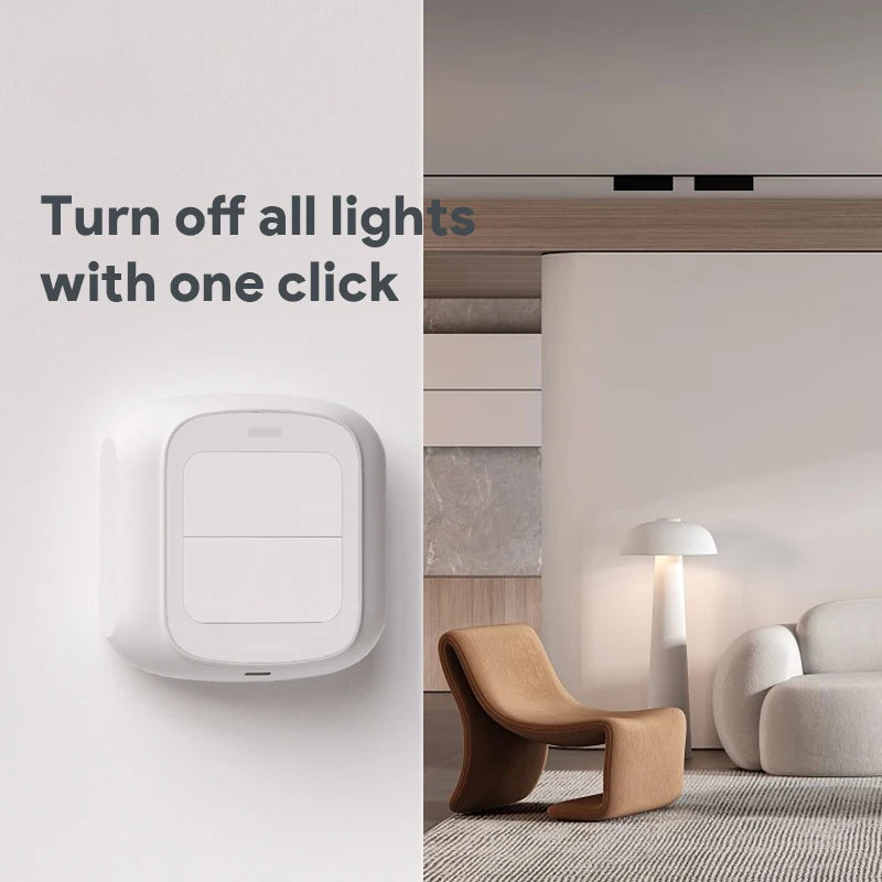 Tuya WiFi/ZigBee 2-Gang Wireless Scene Switch