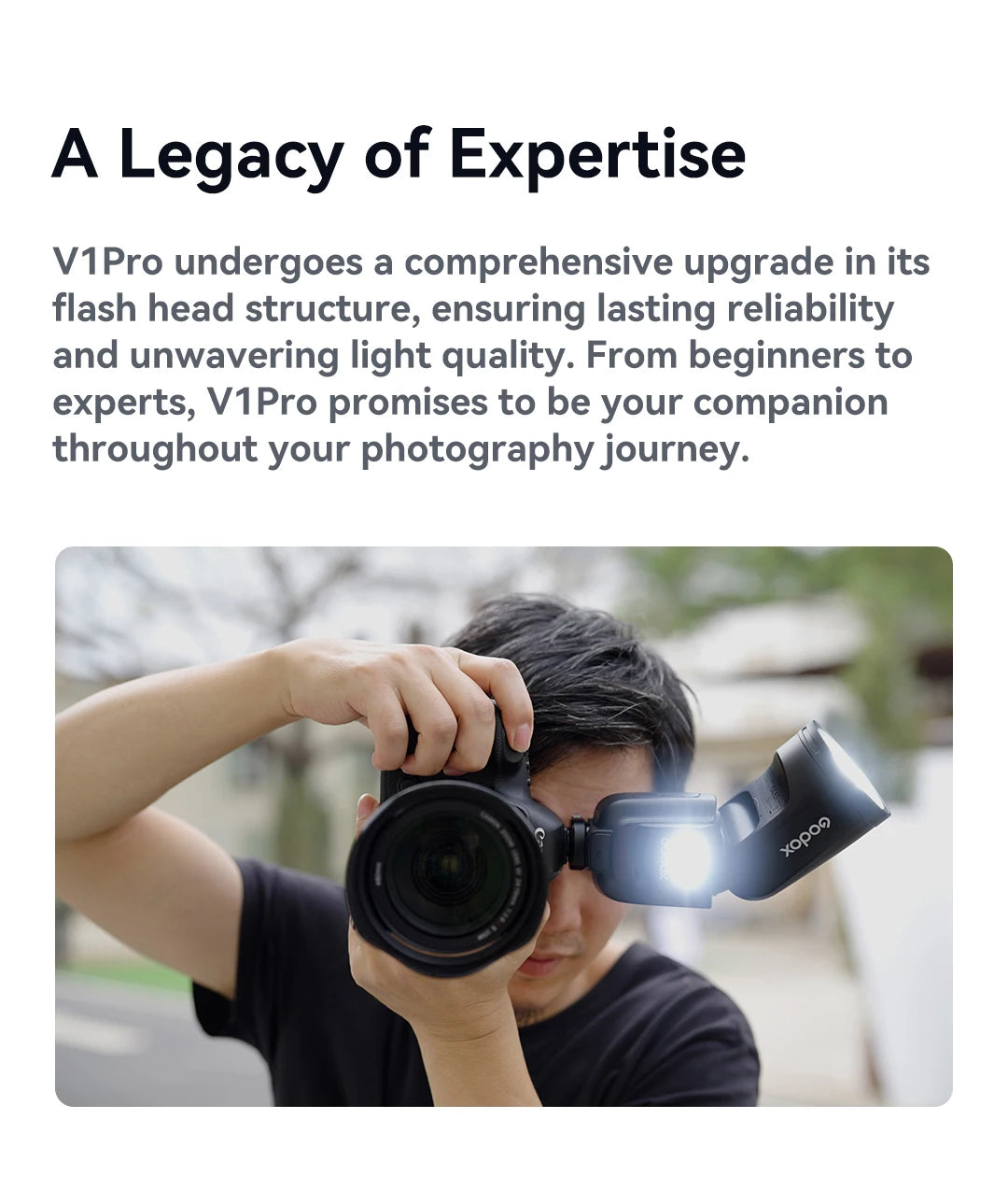 Godox V1 Pro TTL Round Head Camera Flash