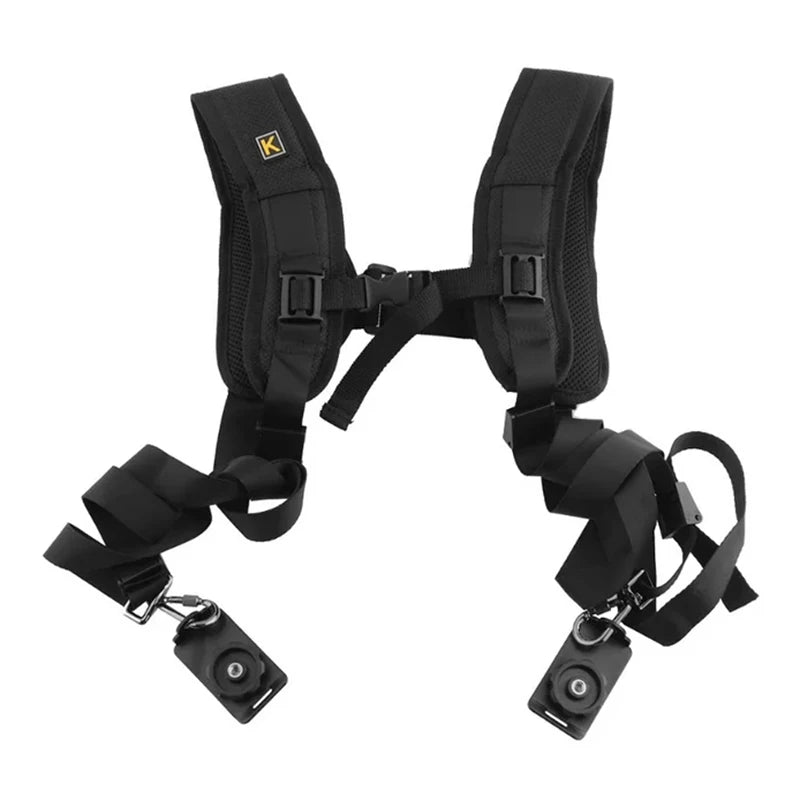 K Double Shoulder Camera Strap Belt