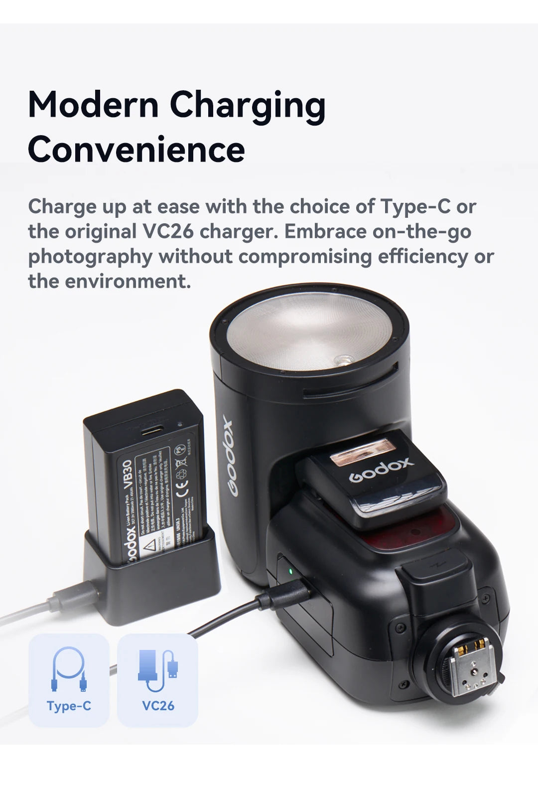 Godox V1 Pro TTL Round Head Camera Flash