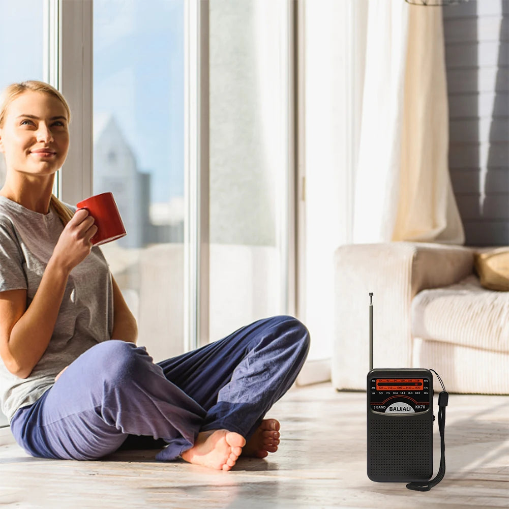 Mini Portable AM/FM/SW Handheld Radio with Speaker