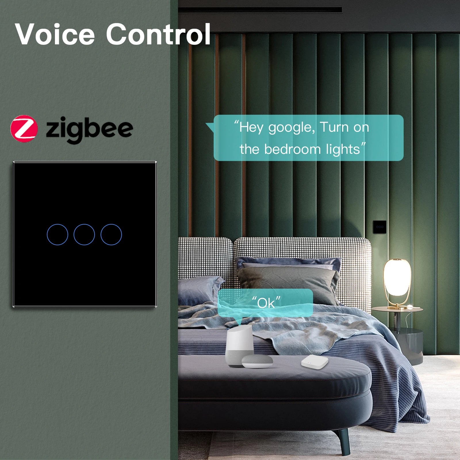 BSEED Zigbee Touch Light Switches 1-3 Gang