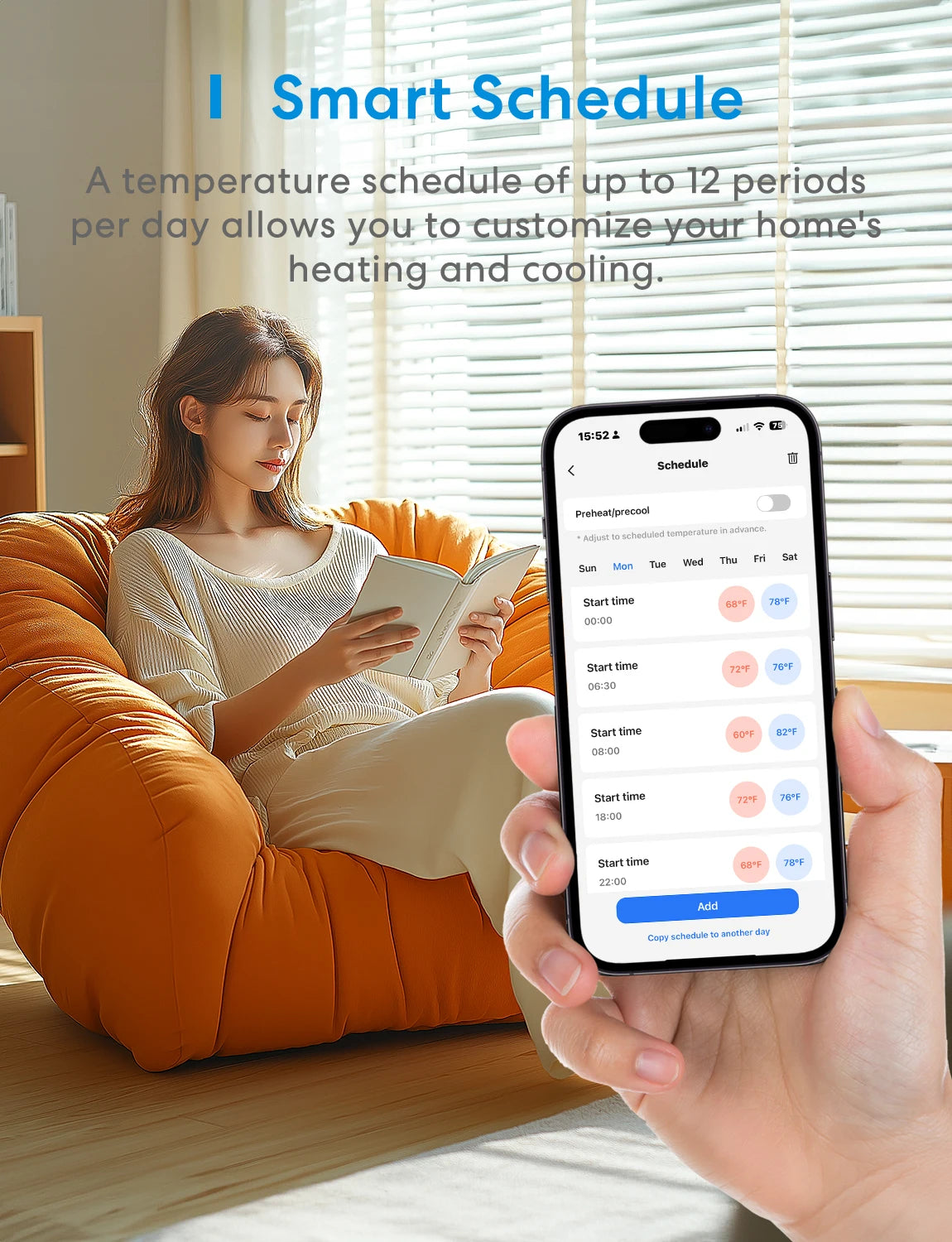 Meross Matter Smart Wi-Fi Thermostat US