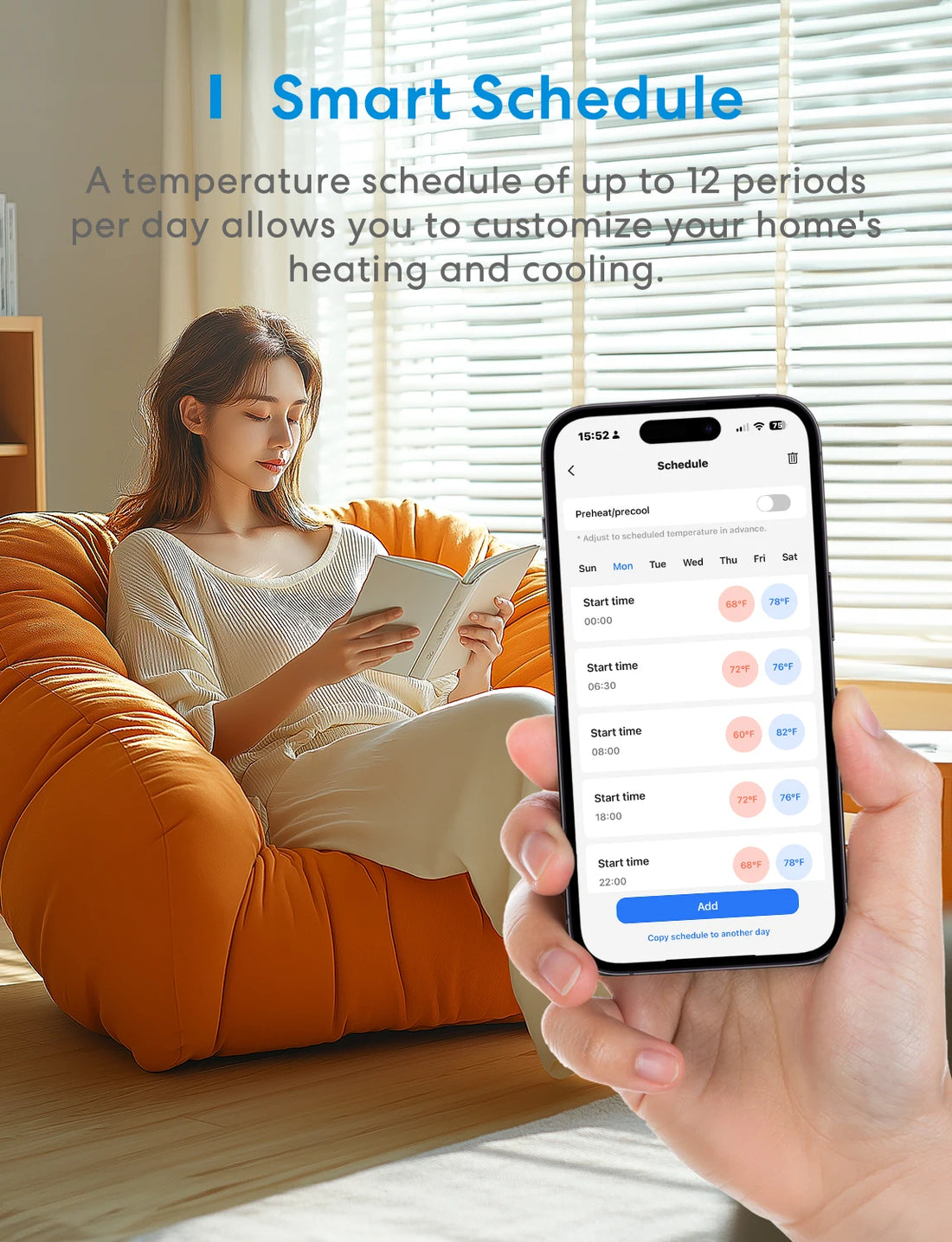 Meross Matter Smart Wi-Fi Thermostat US