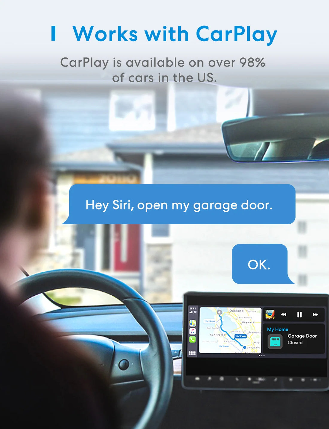 Meross Smart WiFi Garage Door Opener – HomeKit Compatible