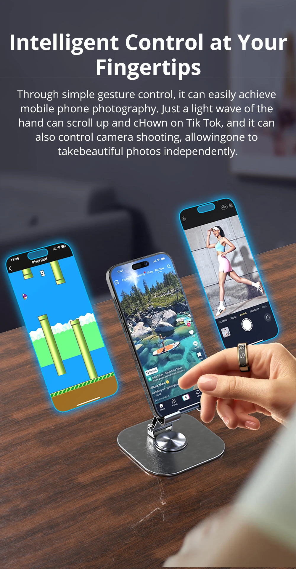 COLMI R12 Smart Ring with Touch Display – 2025