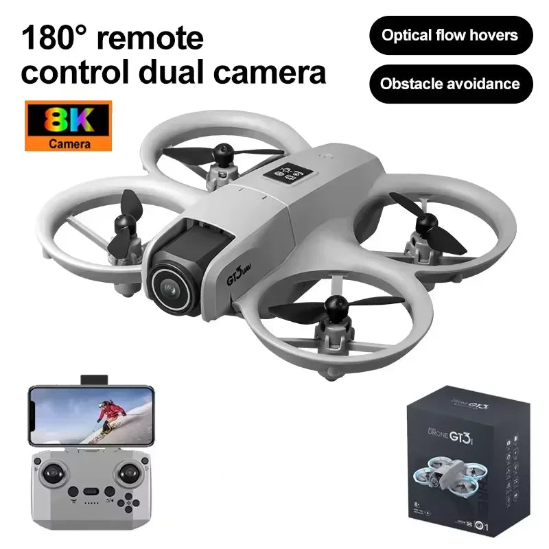 GT3 8K Dual-Camera GPS Drone – Foldable FPV Quadcopter