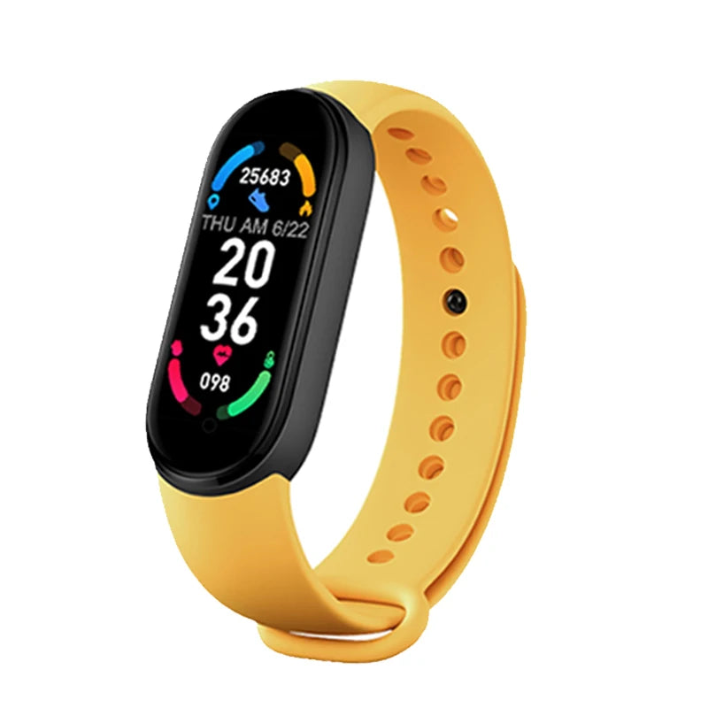 M6 Fitness Smartwatch with Heart Rate & BP Monitor