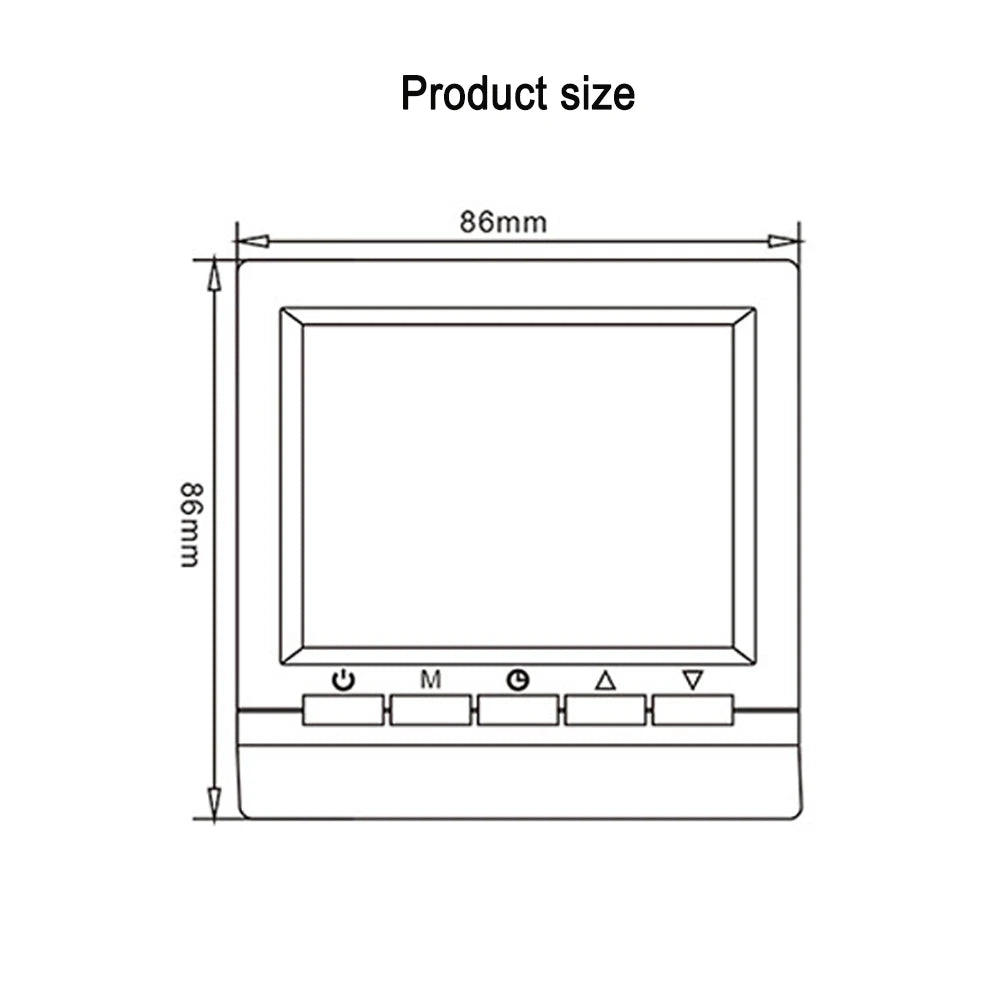 Smart Thermostat Hygrometer with Child Lock & Backlight
