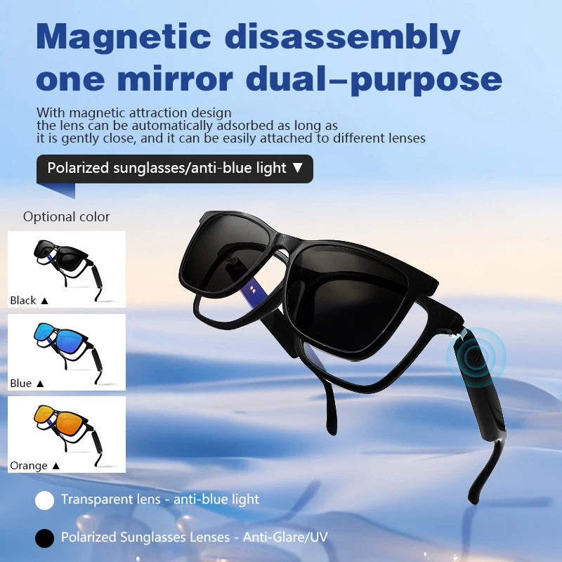 2-in-1 Magnetic Smart Polarized Sunglasses