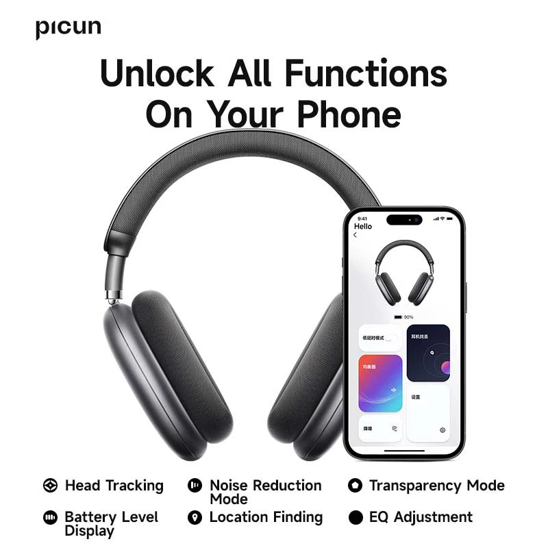 Picun F8 Pro ANC Wireless Headphones with 3D Audio