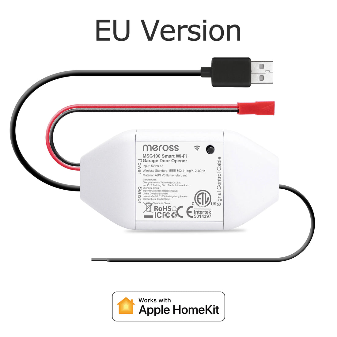 Meross Smart WiFi Garage Door Opener – HomeKit Compatible
