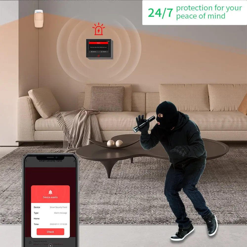 Staniot 7" WiFi 4G Smart Home Alarm System