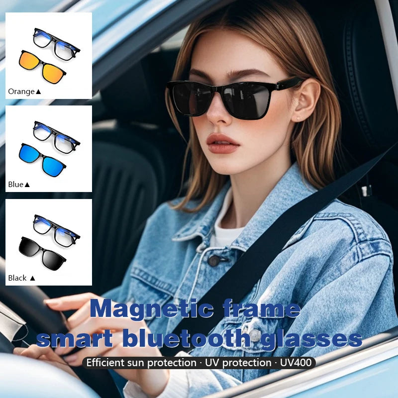 2-in-1 Magnetic Smart Polarized Sunglasses