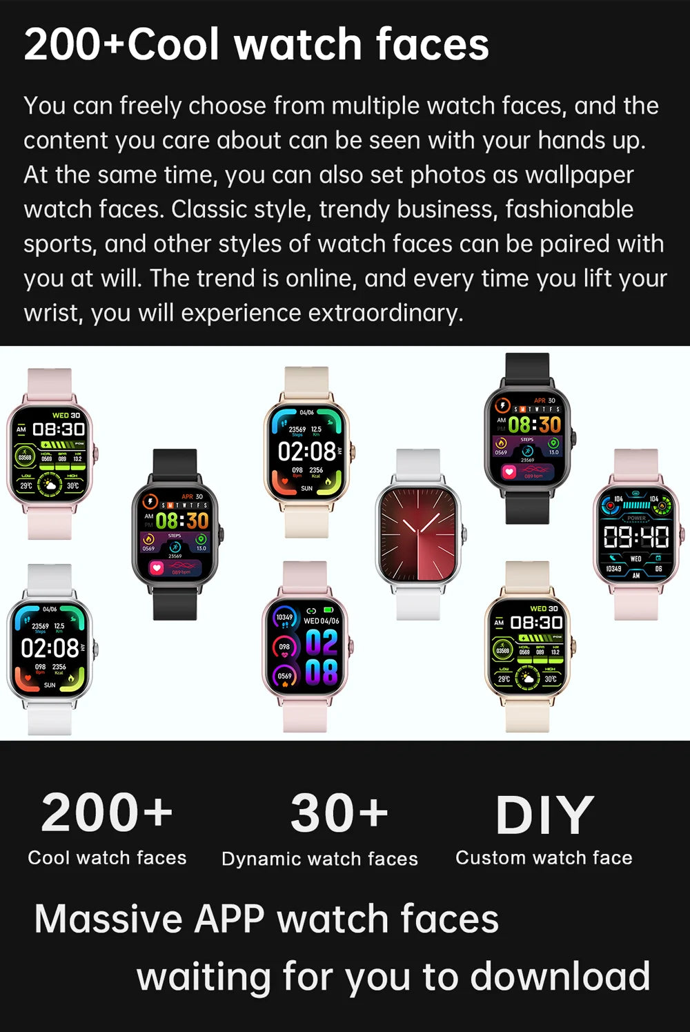 2025 2.01" Smartwatch with Bluetooth & Fitness
